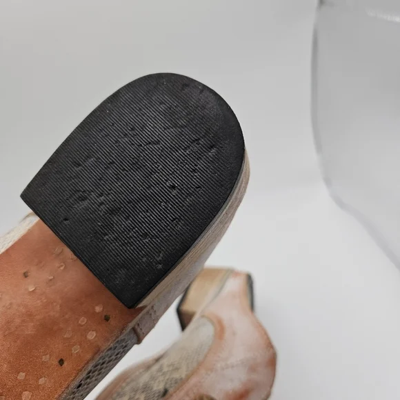 Freebird by Steven Malena loafer mule orange white python size 8 - Picture 10 of 12